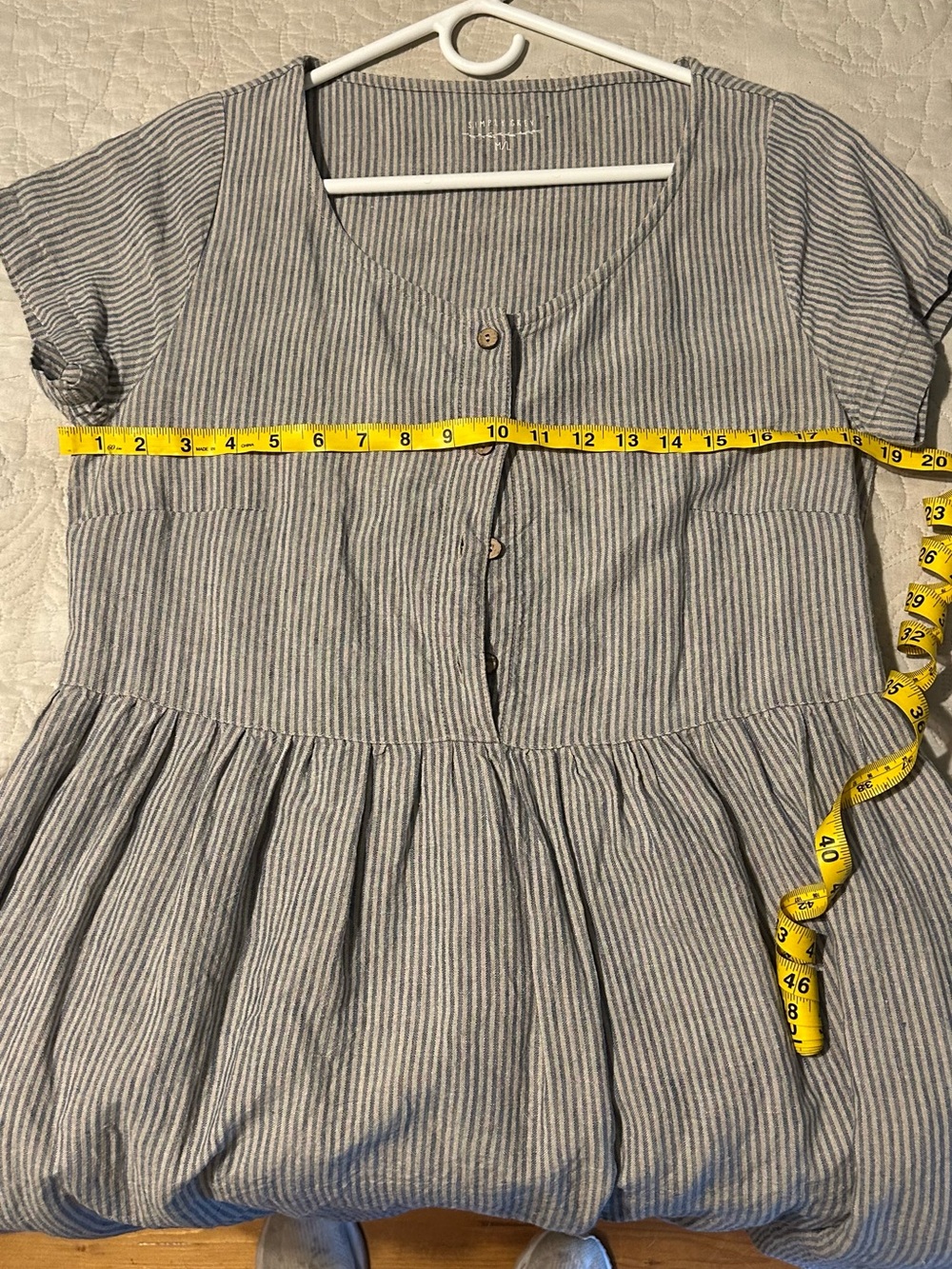 Simply Grey linen dress 100%Linen - Picture 3 of 5